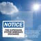 Signmission Fire Suppression System Immediate Discharge OSHA Notice Sign, Plastic, 10in W x 7in L, 2PK OS-2PACK-NS-P-710-L-12703 - alternate 2